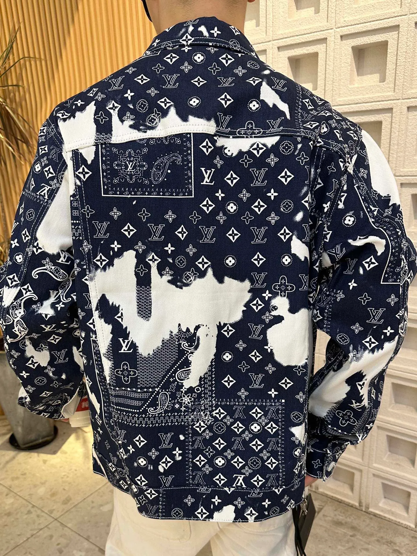 Louis Vuitton/Louis Vuitton cashew flower denim jacket